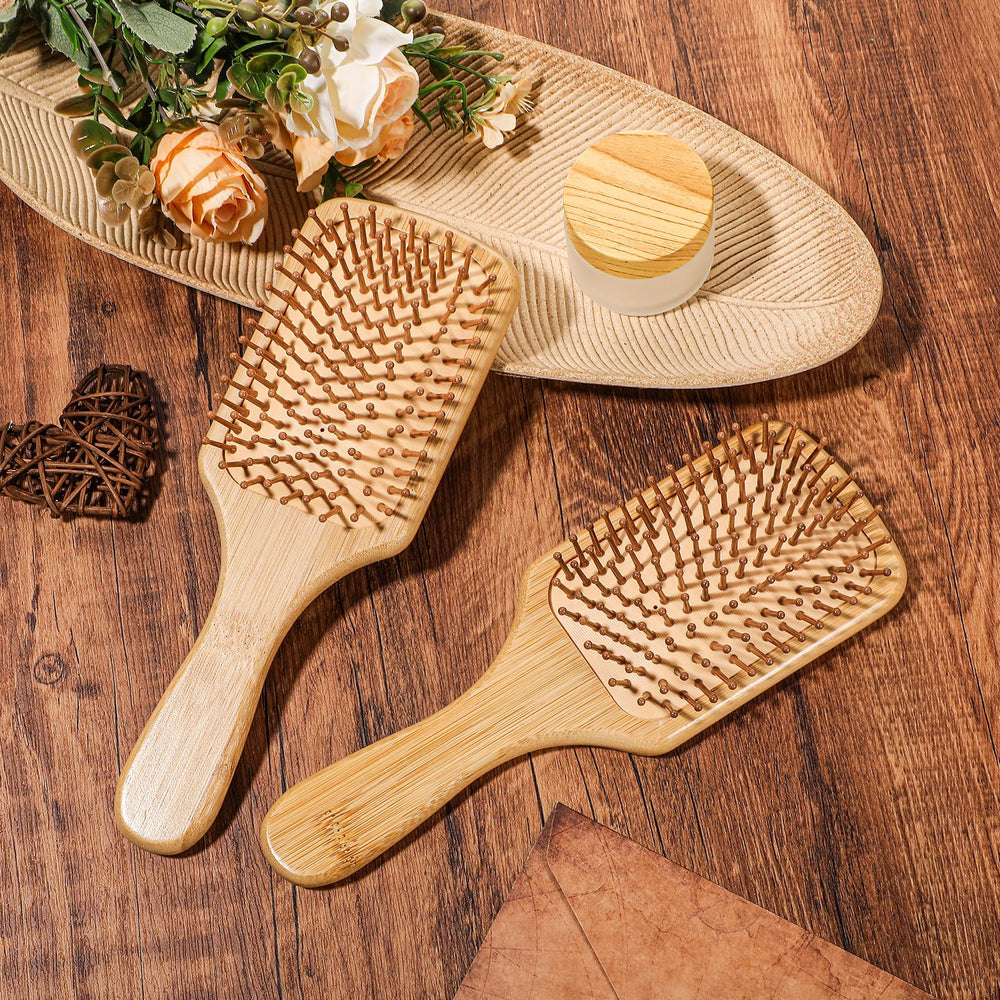 Wanmu 10-piece bamboo brush set for versatile home and travel grooming.