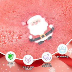 WARMLIFE Santa Claus shape bath bomb creates colorful fizz for bath time rituals