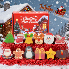 WARMLIFE Christmas bath bombs in 12-piece set offer festive shapes for kid-friendly spa moments