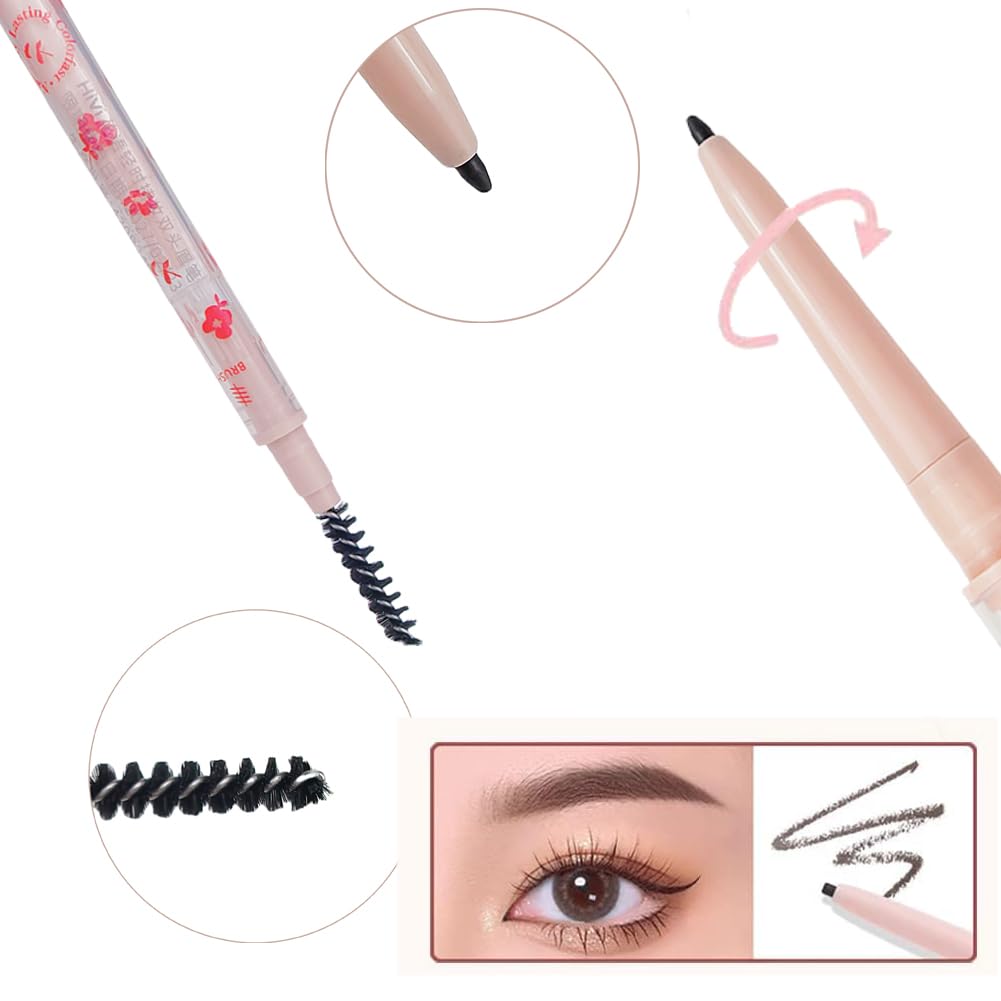 Wasaiggon eyebrow pencil with brush for precise definition