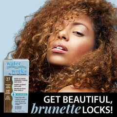 Water Works Light Brown application demonstrating quick at-home color.
