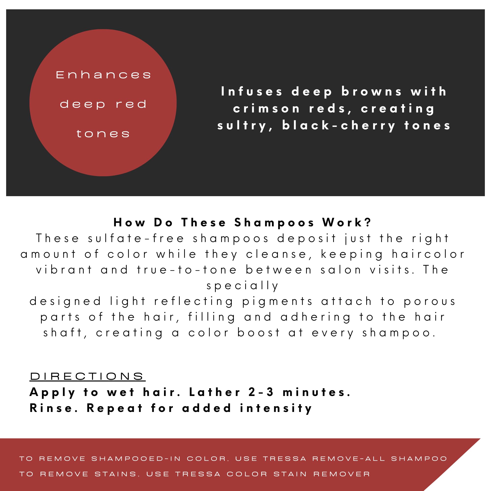 Watercolors color-depositing shampoo foam shows color refresh and shine