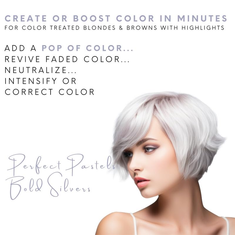 Watercolors Silver shampoo-lather image shows rich foam and color-preserving cleansing.