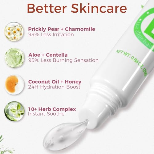 Watofun application on upper lip and chin area for precise results