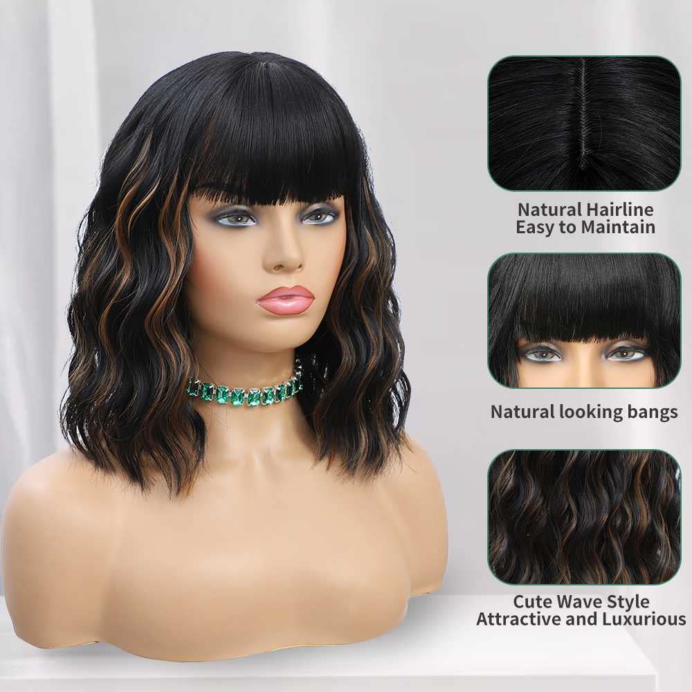 WAVE&BREEZE wig side view highlighting versatile styling options