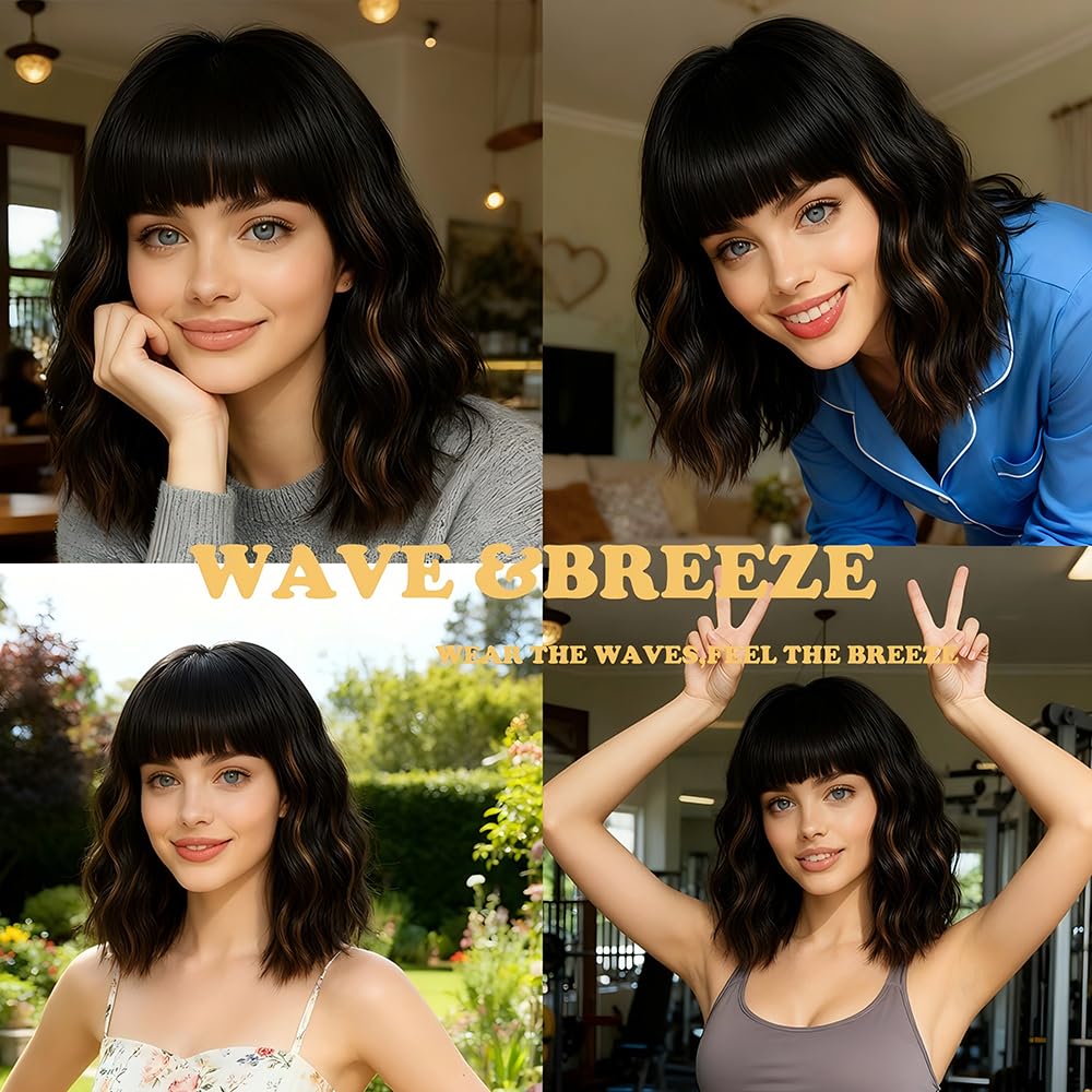 WAVE&BREEZE wedding party wig style for special occasions