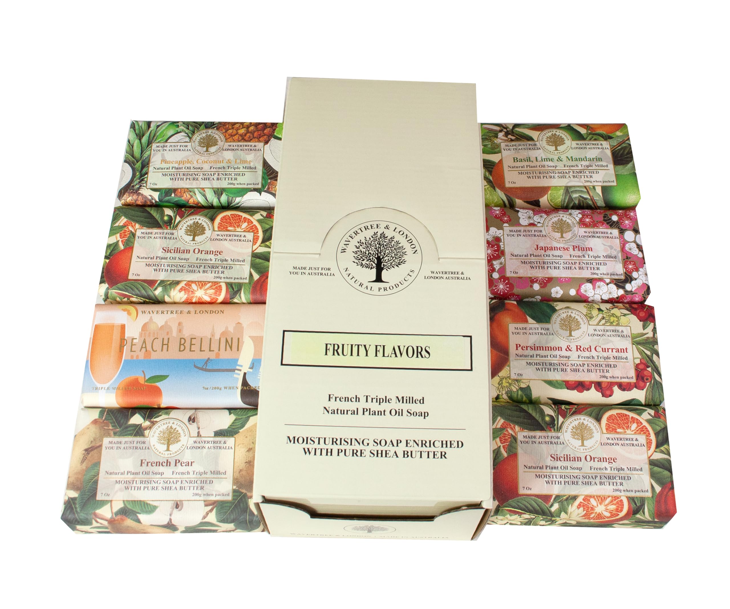 Wavertree & London Basil Lime Mandarin soap bar offering uplifting cleansing