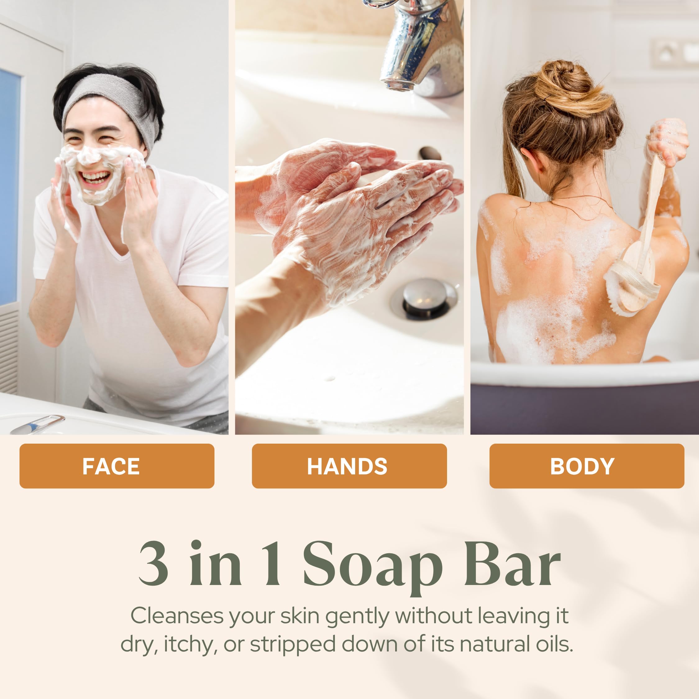 Wavertree & London natural soap bar with shea butter for soft, smooth skin.