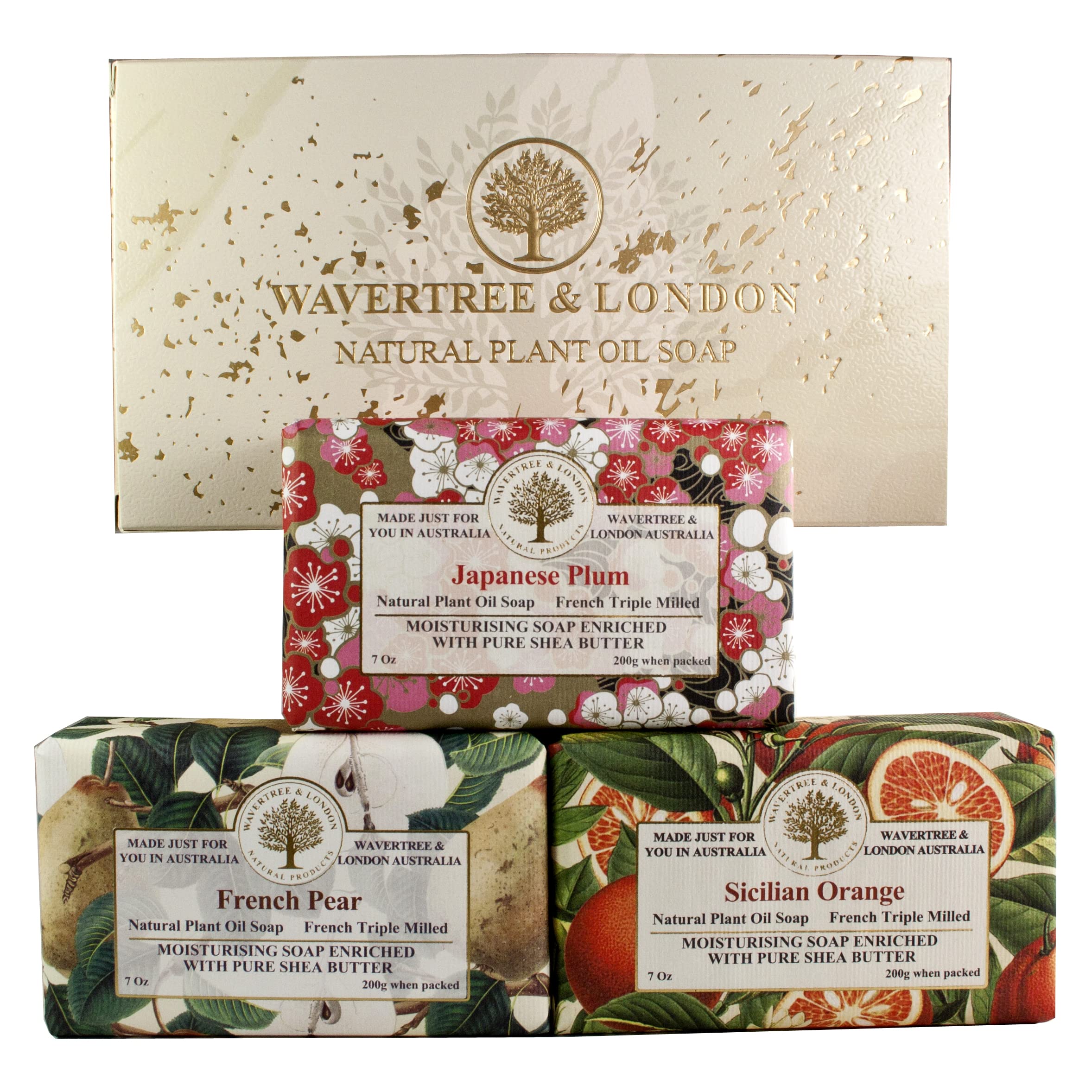 Wavertree & London trio gift box front view for gifting