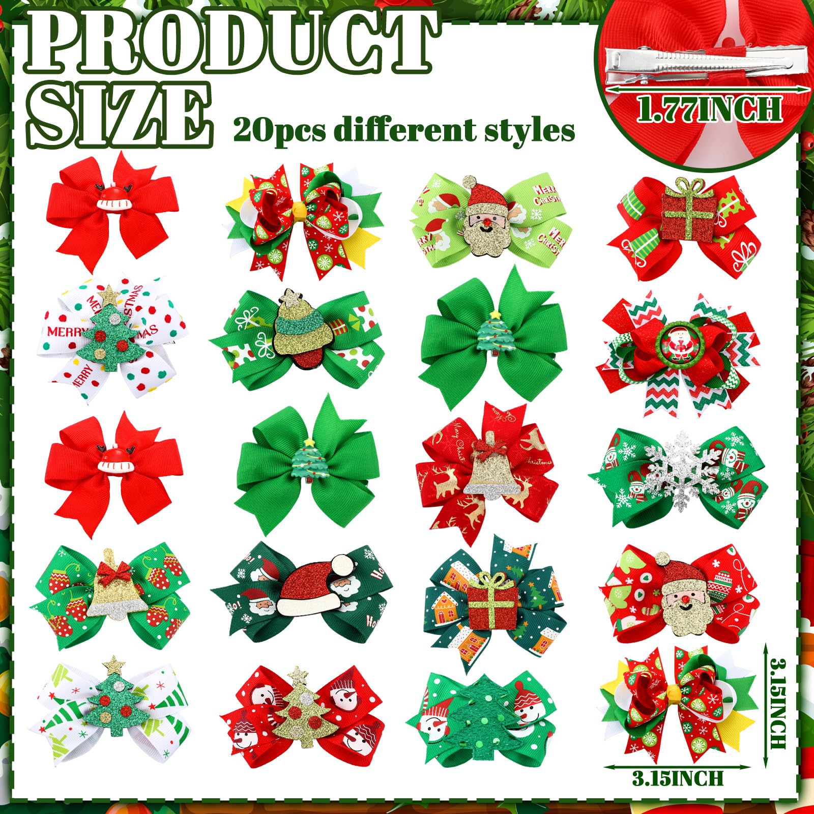 Wavyknot Christmas bow designs featuring snowman Santa tree for playful styling.