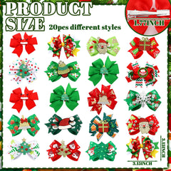 Wavyknot Christmas bow designs featuring snowman Santa tree for playful styling.