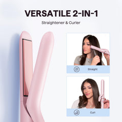 Wavytalk 3 in 1 1-inch flat iron ready for sleek straight styles.