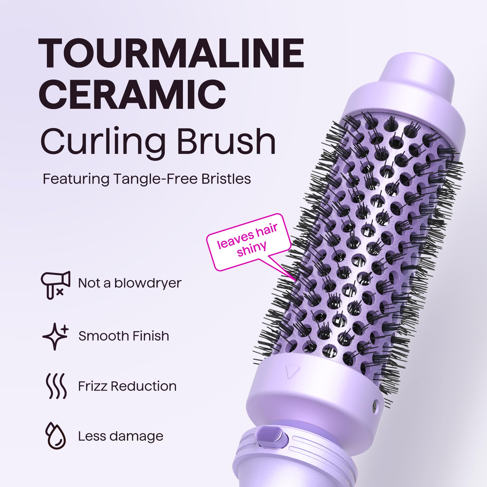 Wavytalk 1.25 inch wand delivers soft, voluminous curls.