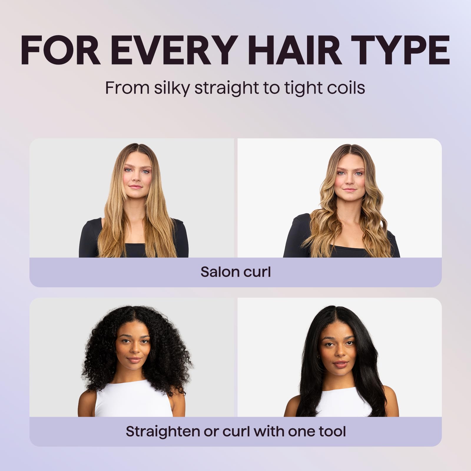 Wavytalk five temperature settings enable personalized styling across hair types.