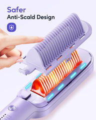 Wavytalk six-heat settings dial shows customizable temperature for hair types.
