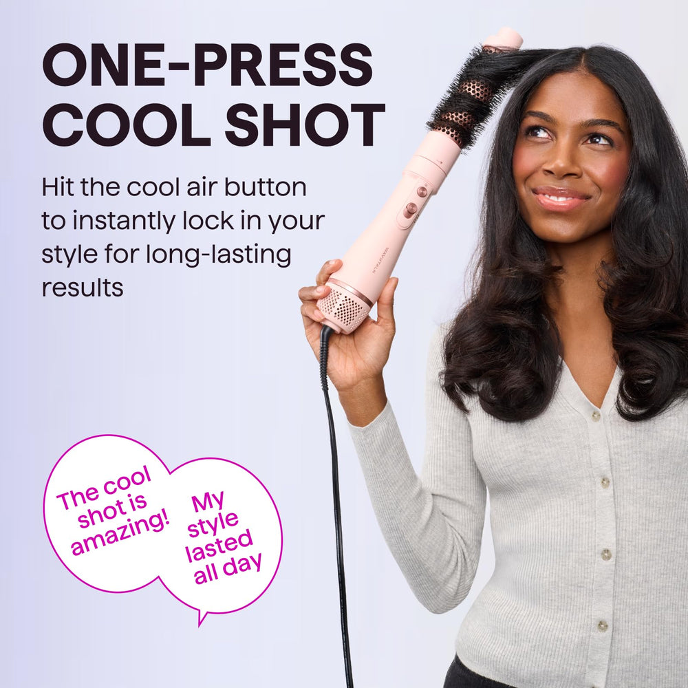 Wavytalk Air Sculpt hair dryer motor image showcasing easy one-hand operation