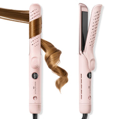 Wavytalk Airflow Styler 2in1 in action for fast straight or curled looks with comfort.