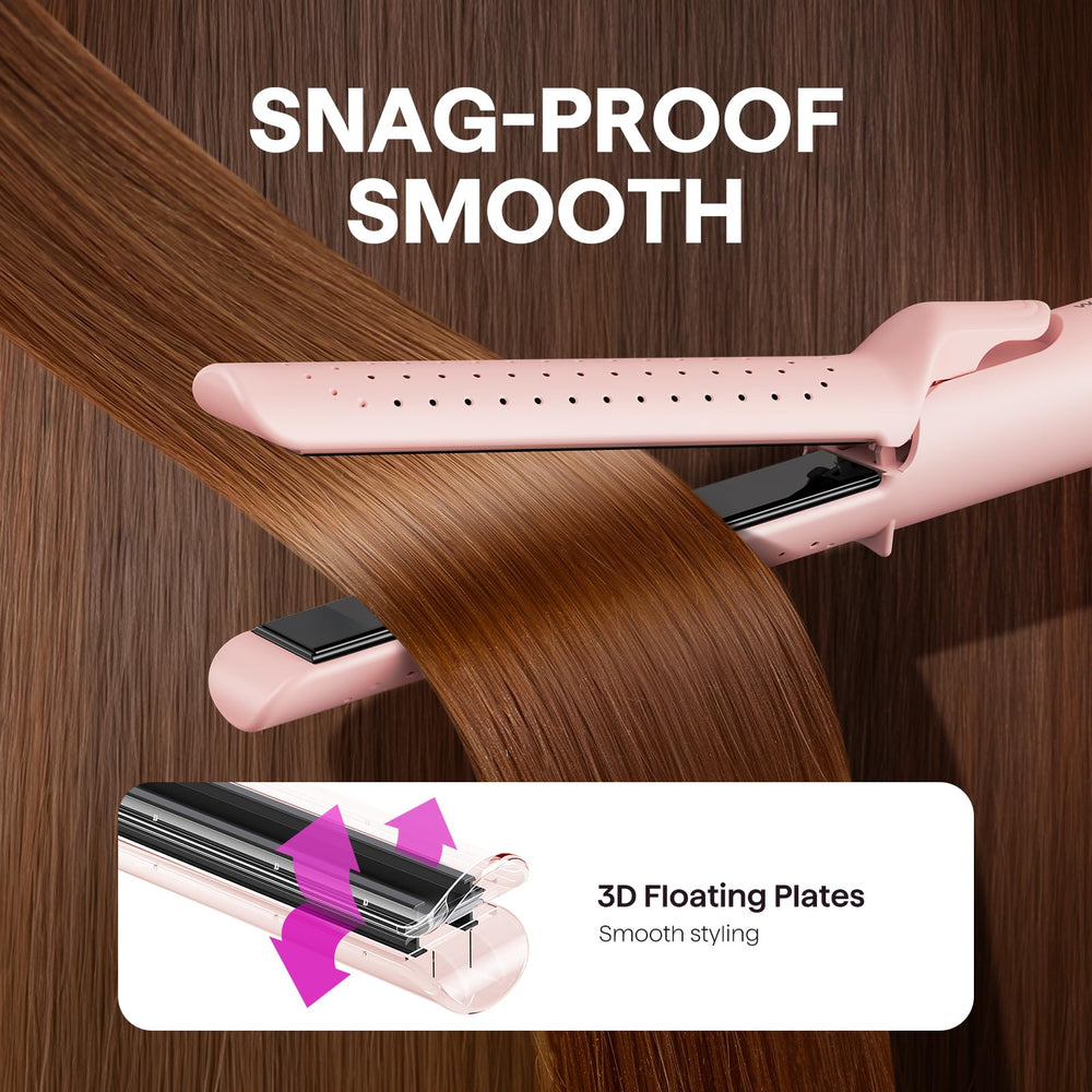 Wavytalk Airflow Styler five-temp settings image shows customization for different hair.