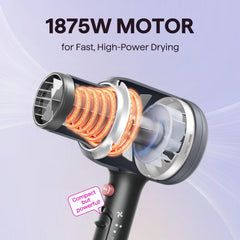 Wavytalk Blow Dryer comb attachment smooths hair for easier straightening.
