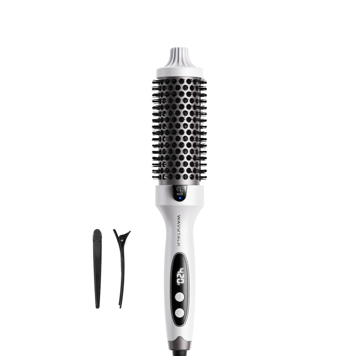 Wavytalk Blowout Boost thermal brush front view for salon-ready volume at home