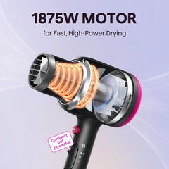 Wavytalk comb attachment helps smooth and shape thick, unruly hair during styling.