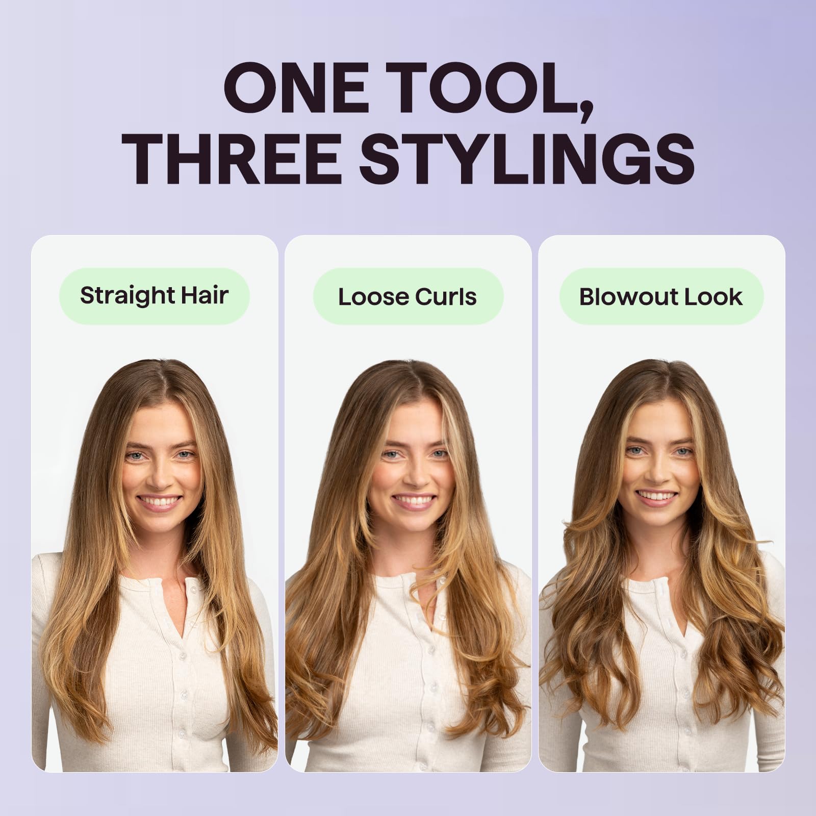 Wavytalk easy-grip handle design provides comfortable, precise styling.