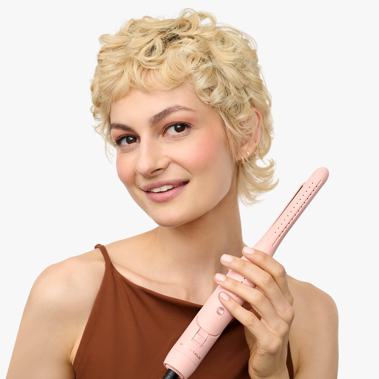Wavytalk floating ceramic plates glide for near-root styling.