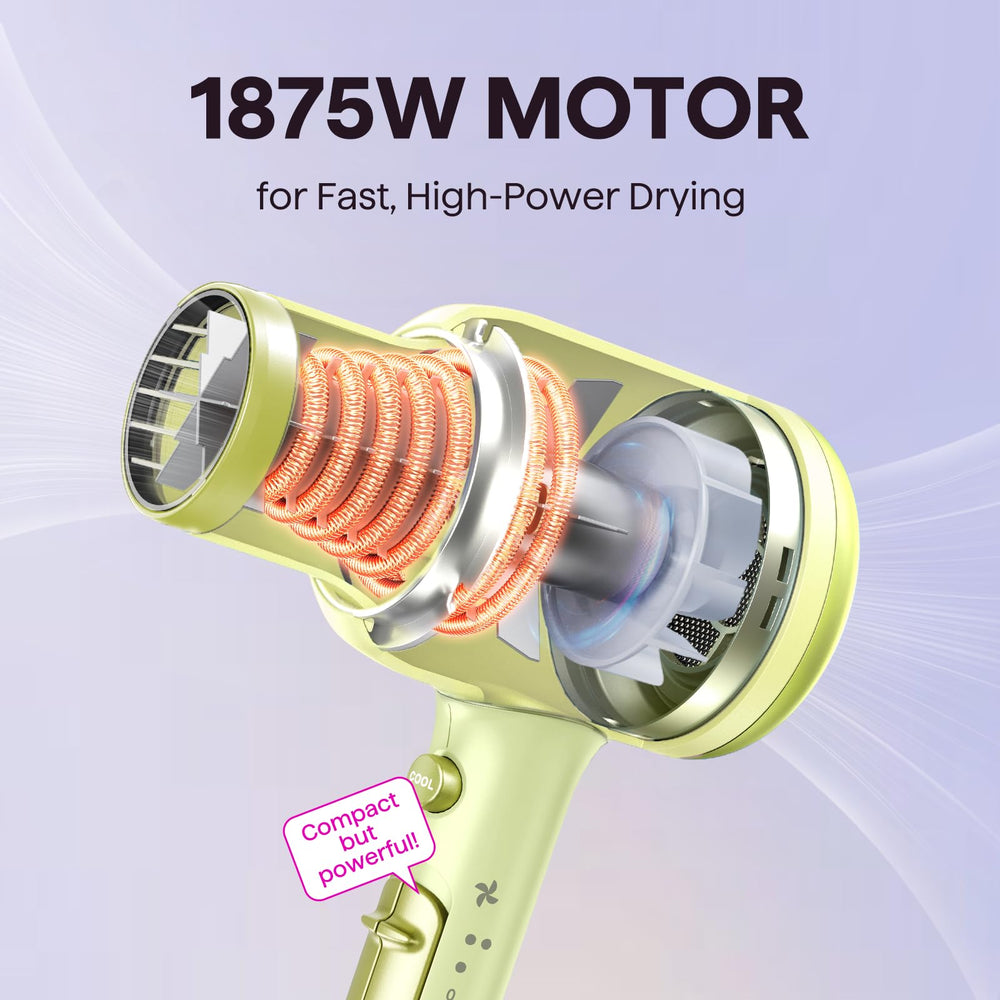 Wavytalk hair dryer ceramic technology helps balanced heat and shine.