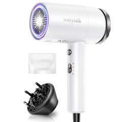 Wavytalk hair dryer front view shows a compact, easy-to-hold design for quick dries.