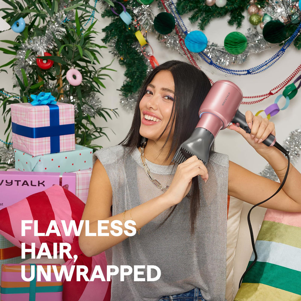 Wavytalk ionic frizz-control feature reducing static for sleeker curls