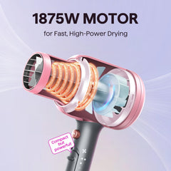 Wavytalk hair dryer rose gold comb attachment smoothing thick hair