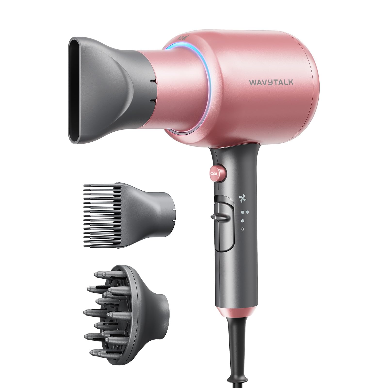 Wavytalk hair dryer rose gold first look highlights fast drying potential
