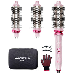 Wavytalk Heatwave Pro with 3 interchangeable barrels for quick daily looks.