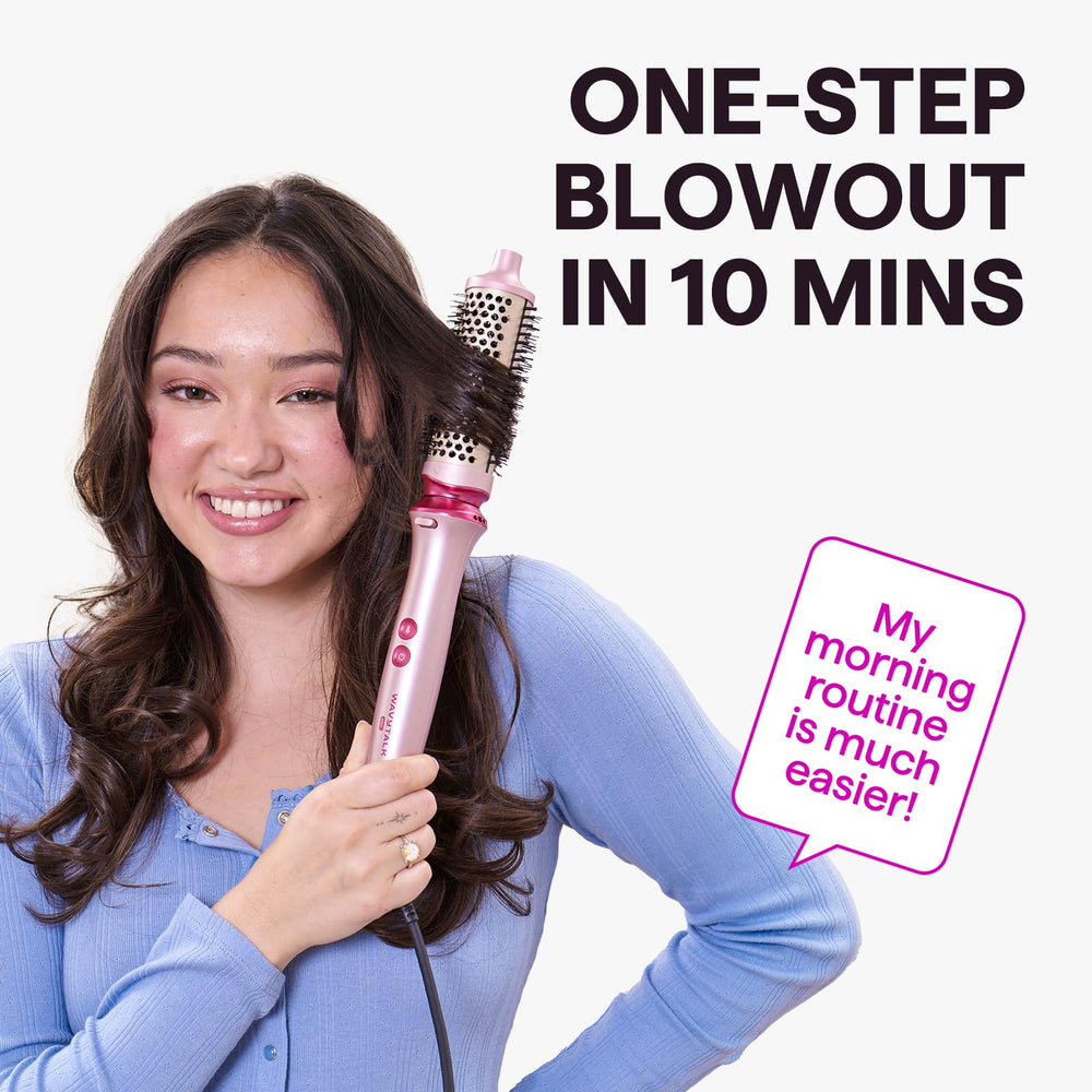 Wavytalk Heatwave Pro shows bilateral ionic outlet for even frizz control.