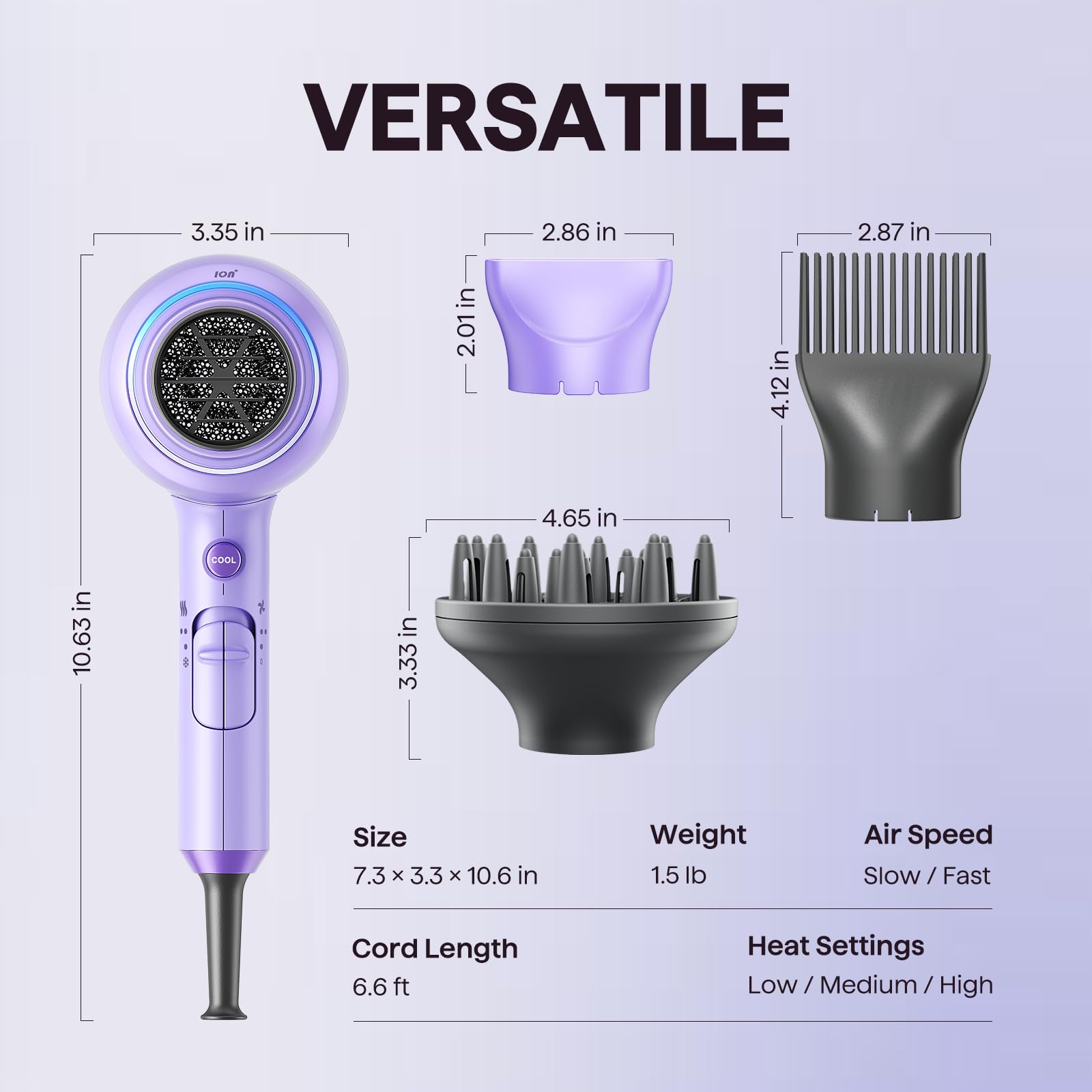 Wavytalk ionic dryer cool-shot image demonstrates setting styles with cool air.