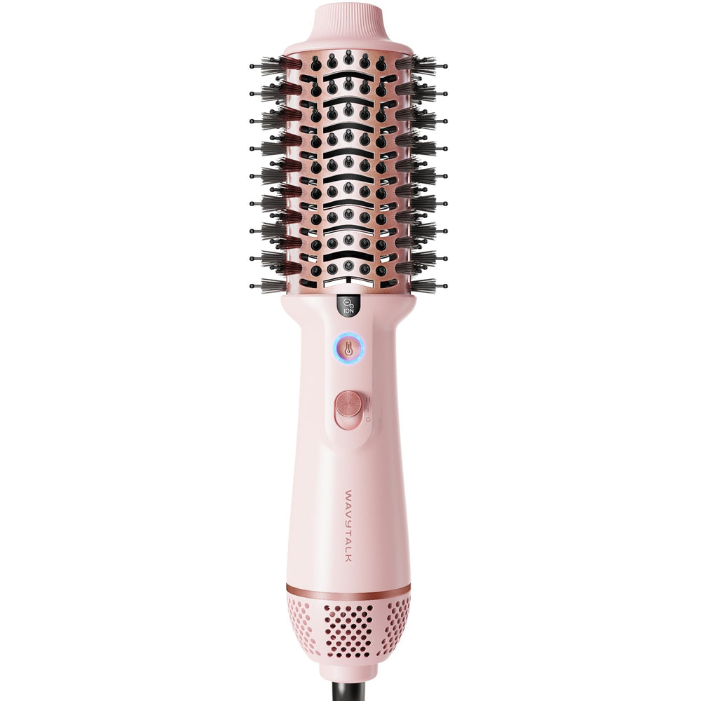 Wavytalk jet brush worldwide voltage enables travel styling on the go.