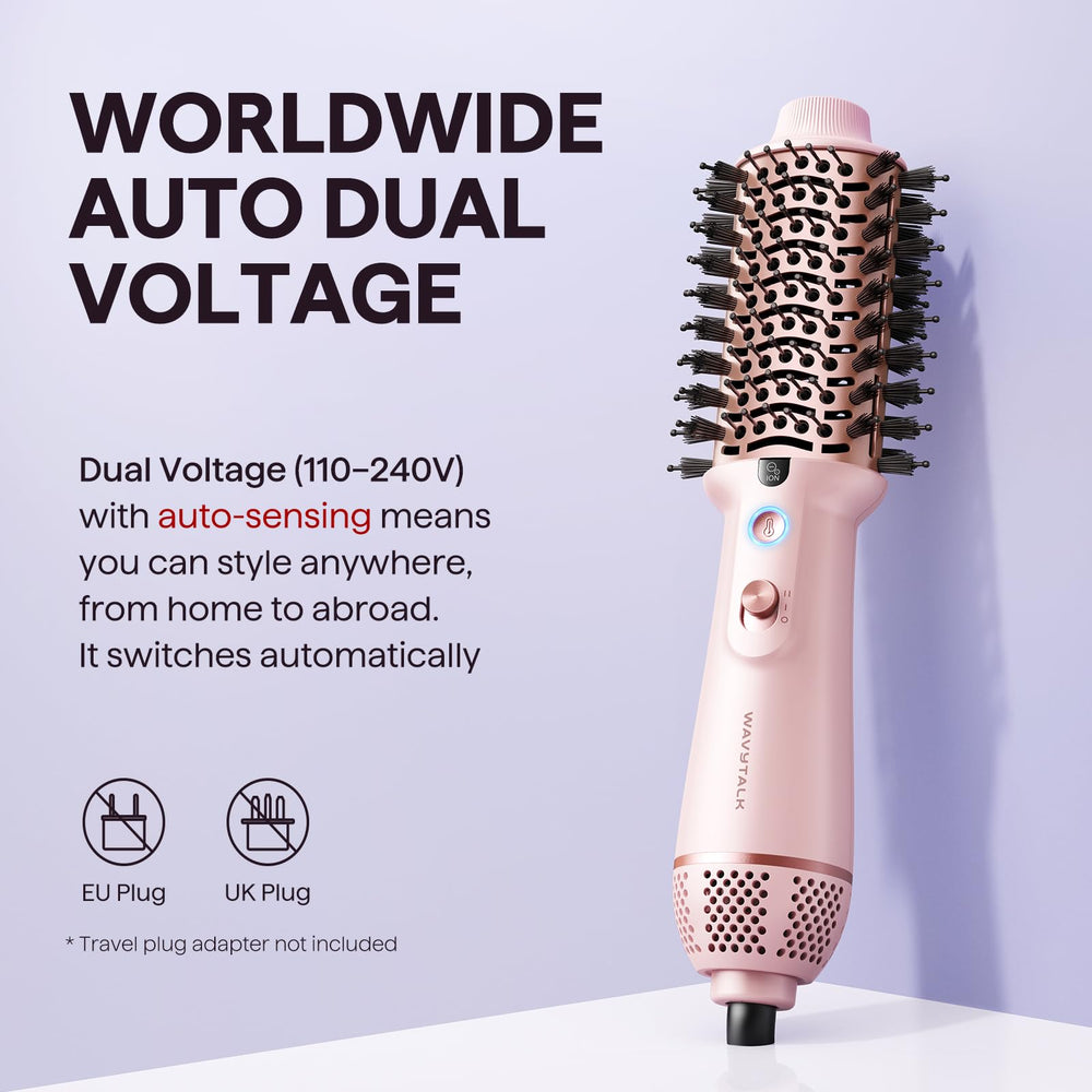 Wavytalk mini travel hair dryer compact design fits small spaces.