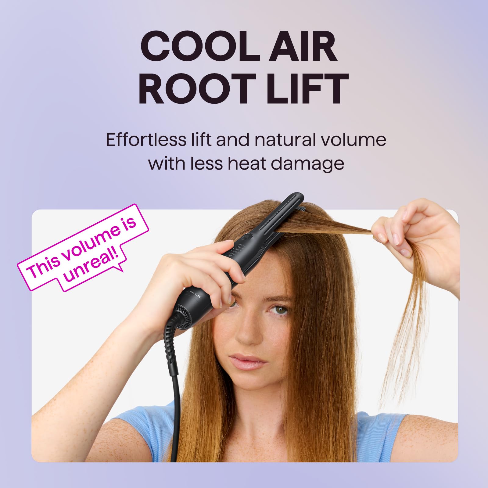 Wavytalk pencil flat iron 3-in-1 styling for straight, curled, and textured looks.