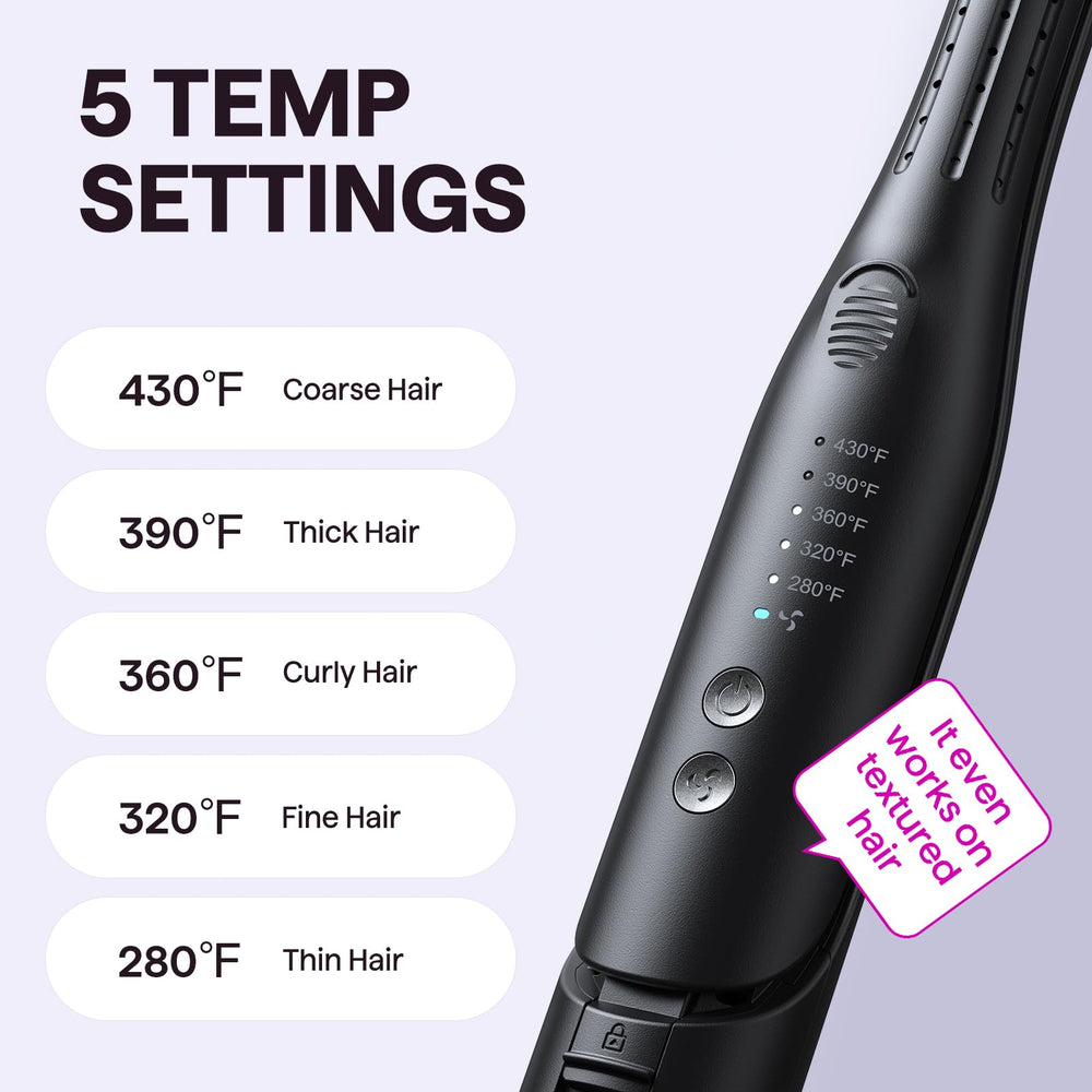 Wavytalk pencil flat iron compact design for on-the-go short-hair styling.
