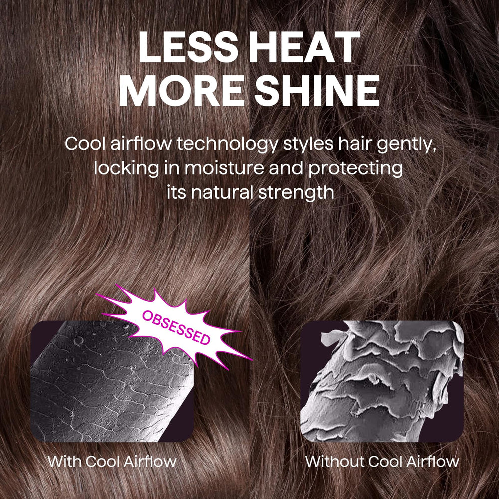 Wavytalk pencil flat iron floating ceramic plates prevent snagging and burns.