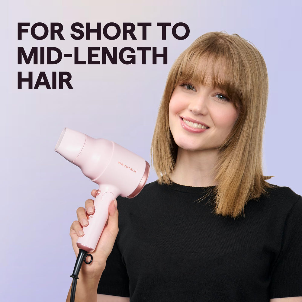Wavytalk diffuser-attached dryer delivering gentle airflow for curls and waves