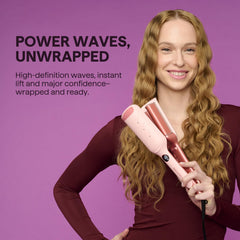 Wavytalk Power Wave dual-barrel design reduces heat repeats for smoother waves.