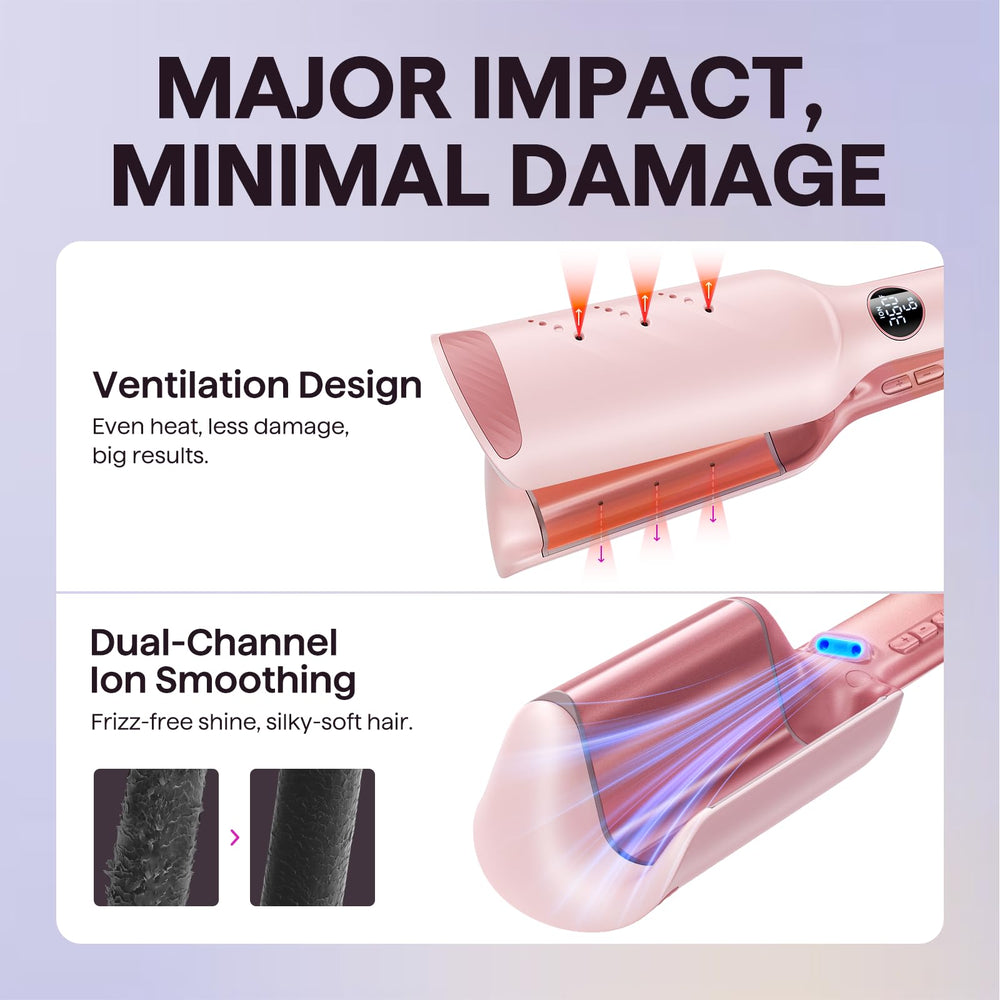 Wavytalk Power Wave ionic vents reduce frizz while boosting shine.