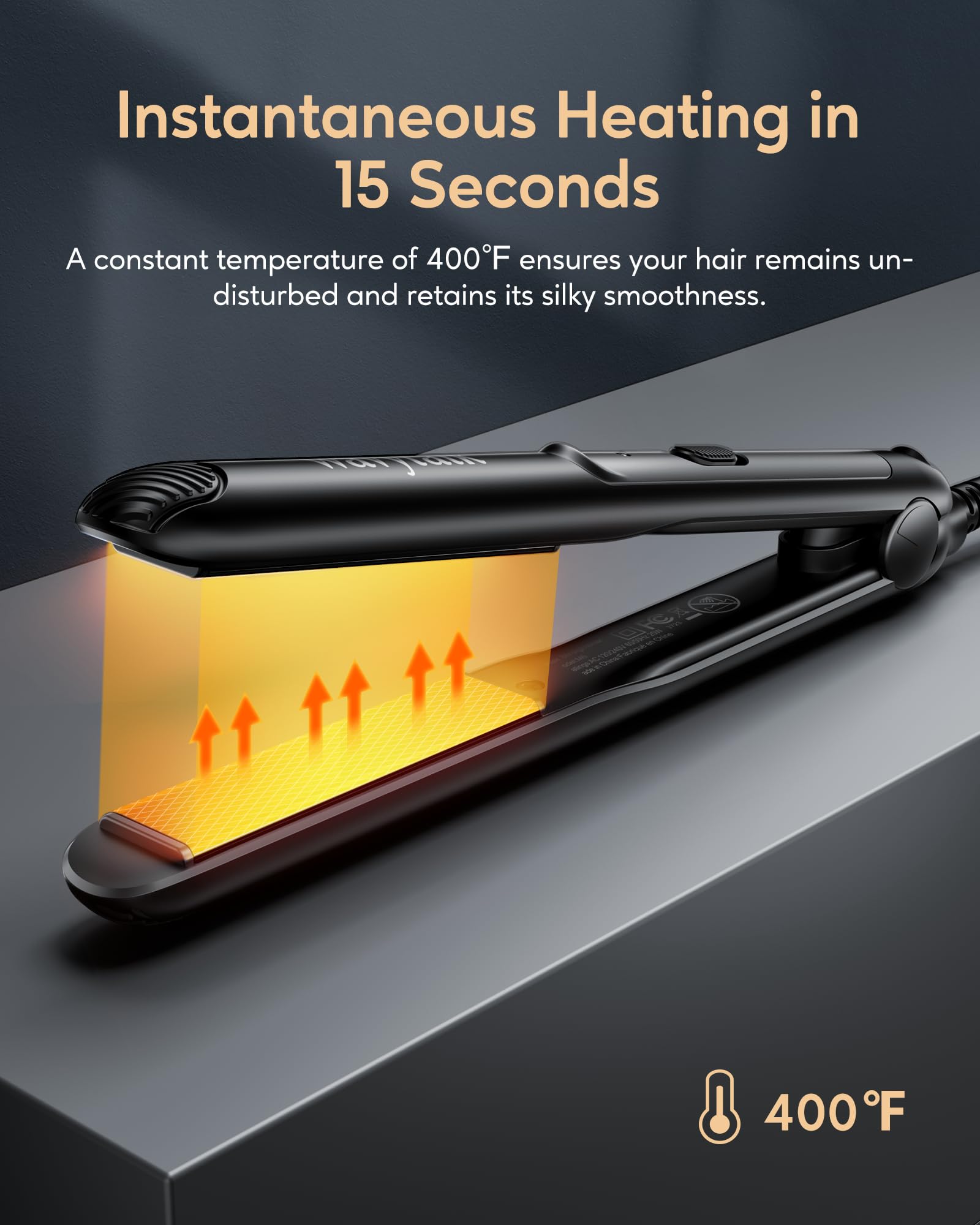 Wavytalk Pro Mini adjustable temps image highlights 350–400F for styling.