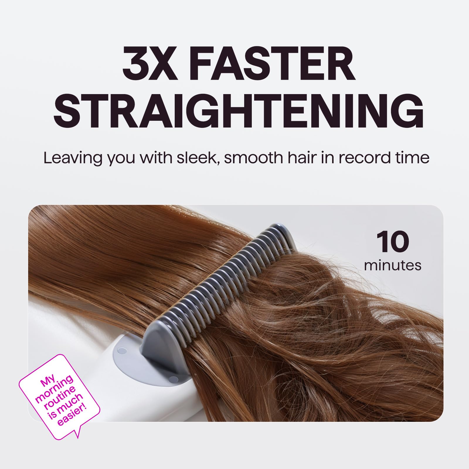 Wavytalk Pro Steam Brush anti-scald shell detail emphasizes safe touch while styling