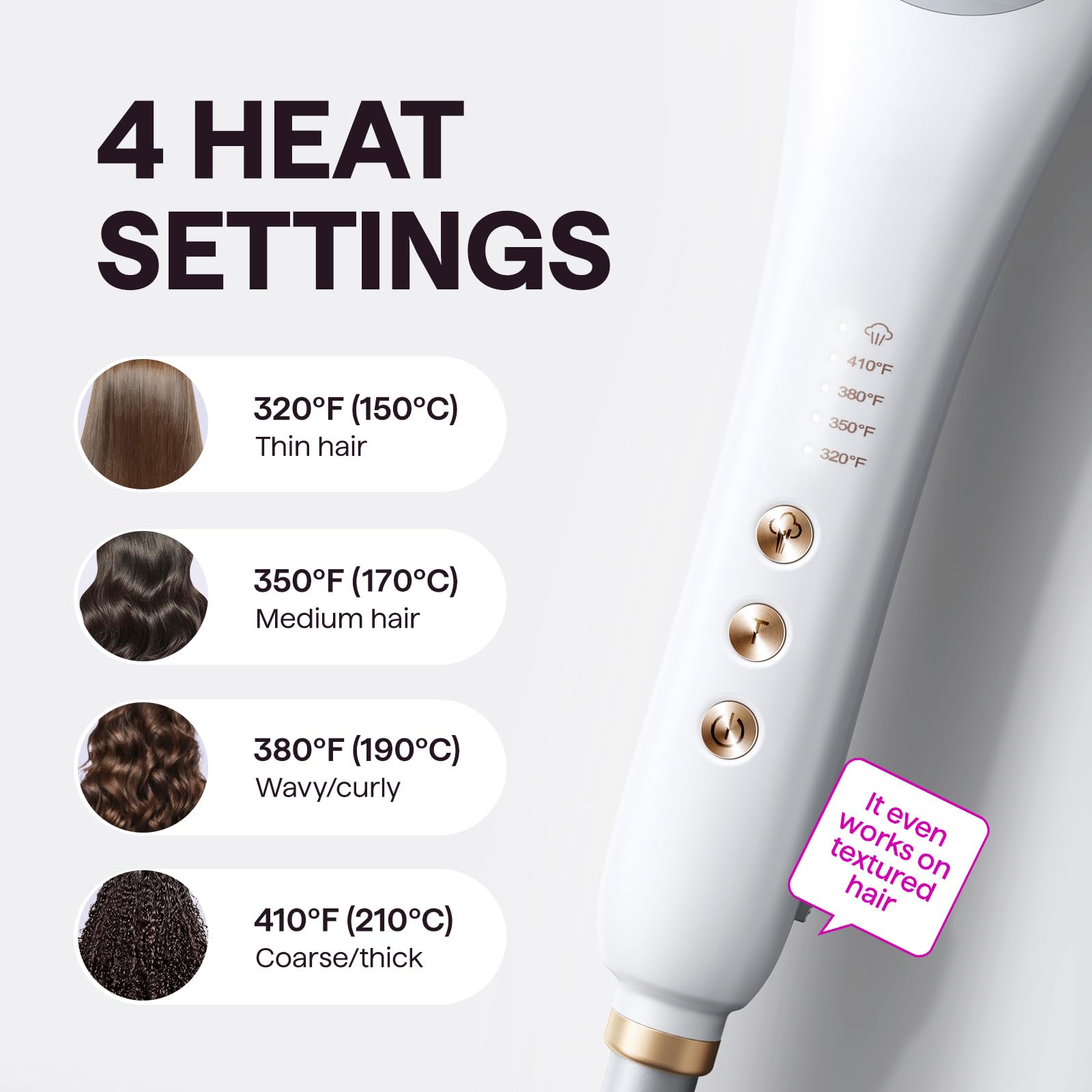 Wavytalk Pro Steam Brush compact usage shows portable design for travel-ready styling