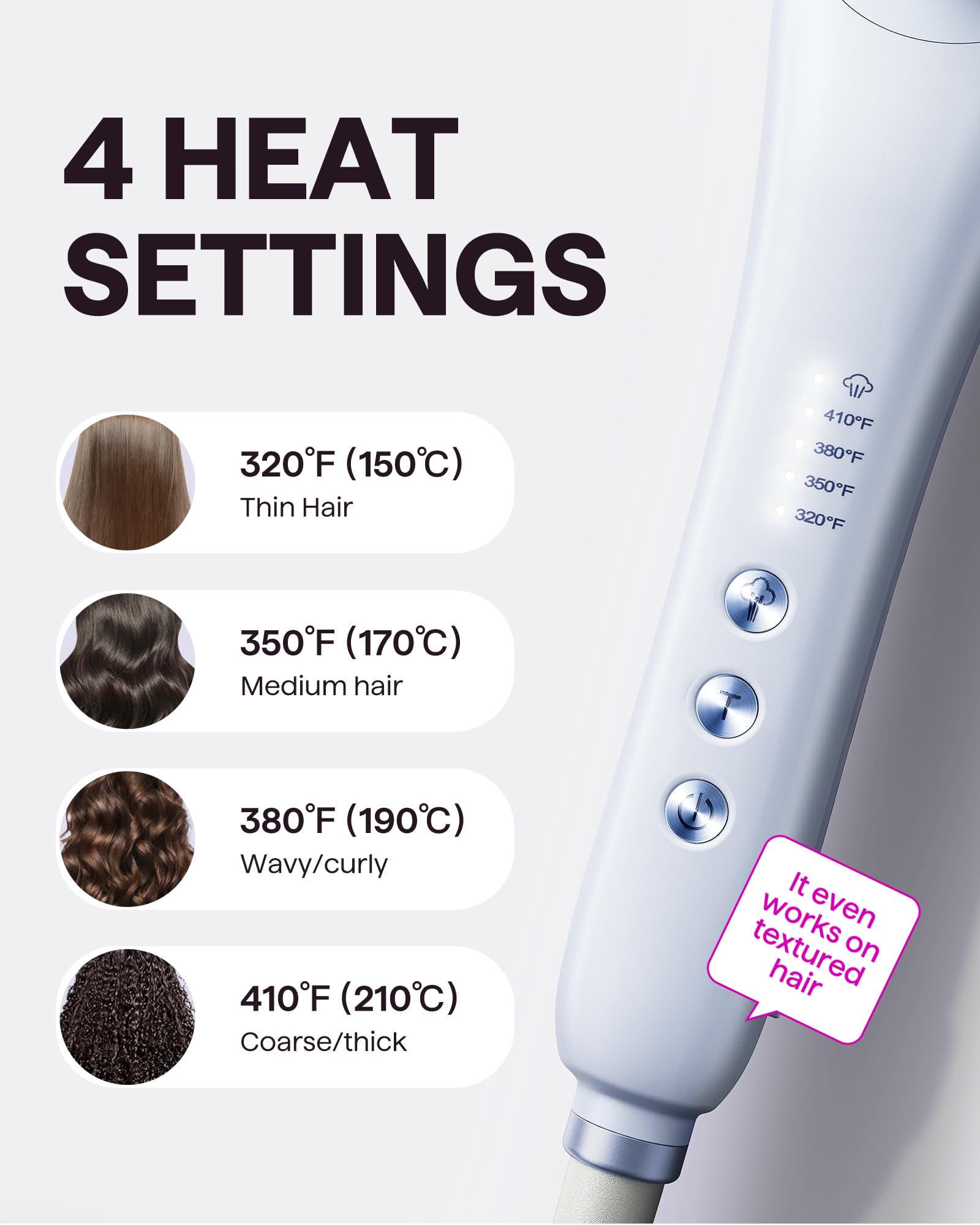 Wavytalk Pro Steam Hair Straightener Brush auto-off feature ensures safe use