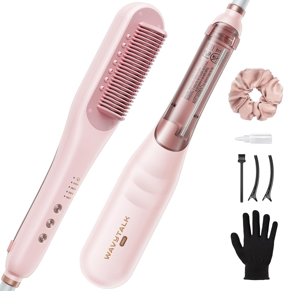 Wavytalk Pro Steamline Pro brush top view for quick morning styling