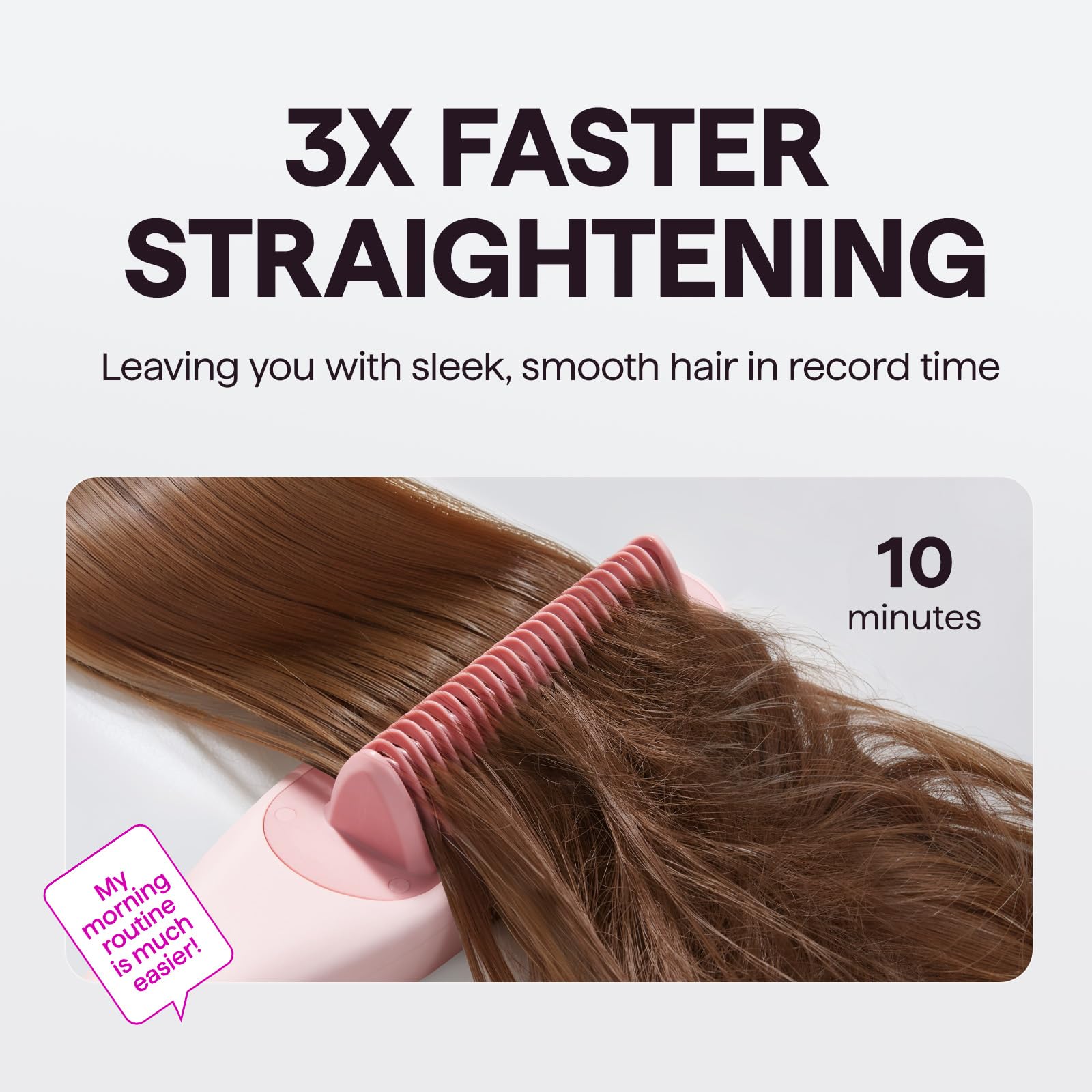 Wavytalk Pro Steamline Pro in-use with brush for 3 in 1 styling