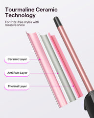 Wavytalk rose pink digital display highlighting temperature control